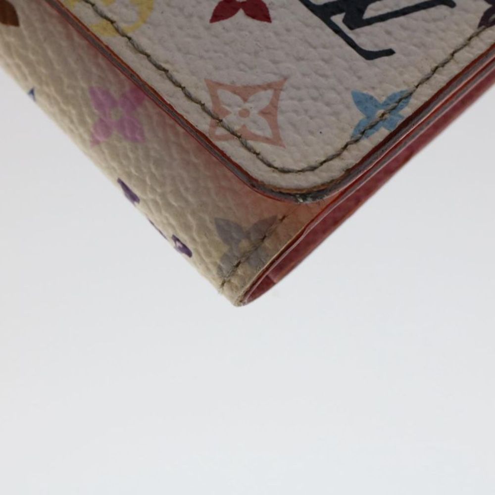 Pre Loved LOUIS VUITTON  Monogram Multicolor Multi Cles 4 Key Case White M60043 - Picture 7 of 10